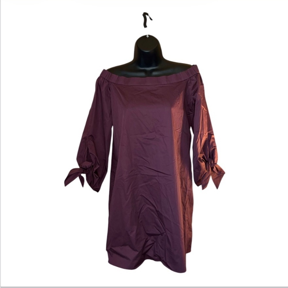 Tibi Off-the-Shoulder Mini Dress - Picture 3 of 8